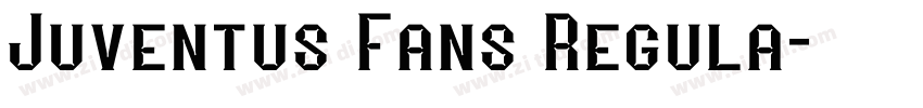 Juventus Fans Regula字体转换